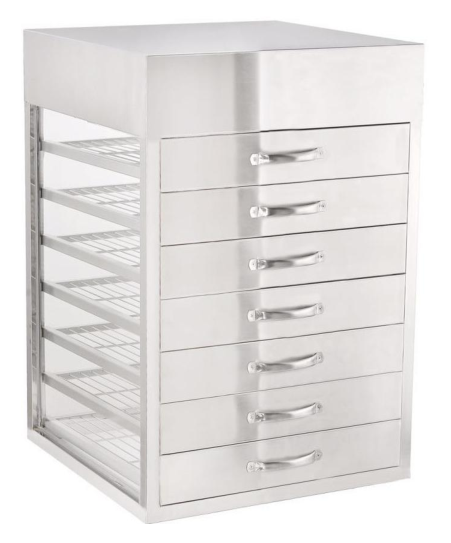 柜式蒸籠 不銹鋼海鮮蒸籠 玻璃展示蒸籠層 腸粉撐蒸籠 （HLS）